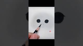 طريقة رسم قطة بقلم رصاص طريقة سهلة جدا👍