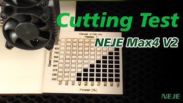 NEJE Max4 V2 & E80 | Cutting Test | step by step