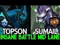 TOPSON Morphling VS SumaiL Mirana Insane Battle Mid Agi Hero 7.22 Dota 2