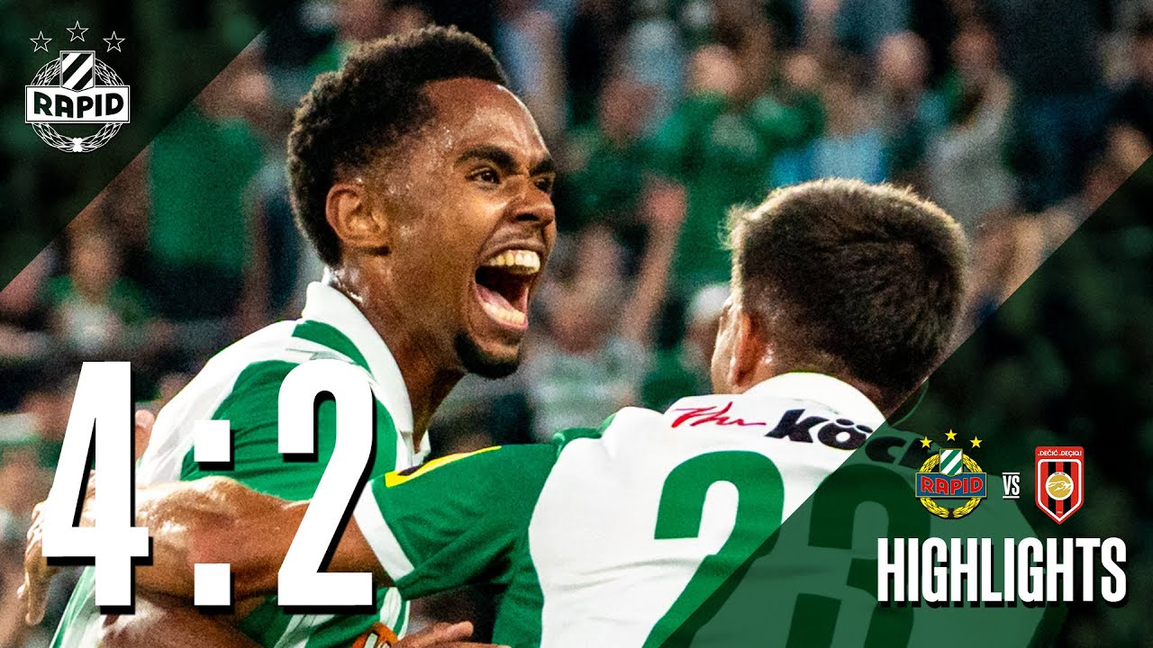 Highlights: SK Rapid – FK Dečić Tuzi