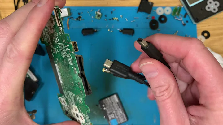 Blue DS Lite Repair - Customer Return due to no power / not charging.