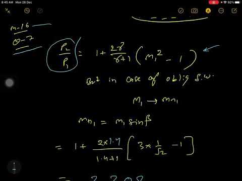 Mock 16 Q7 oblique shock wave numerical for GATE AEROSPACE