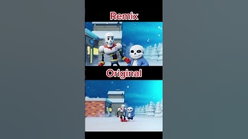 Remix VS Original #papyrusundertale #undertale #sans #music