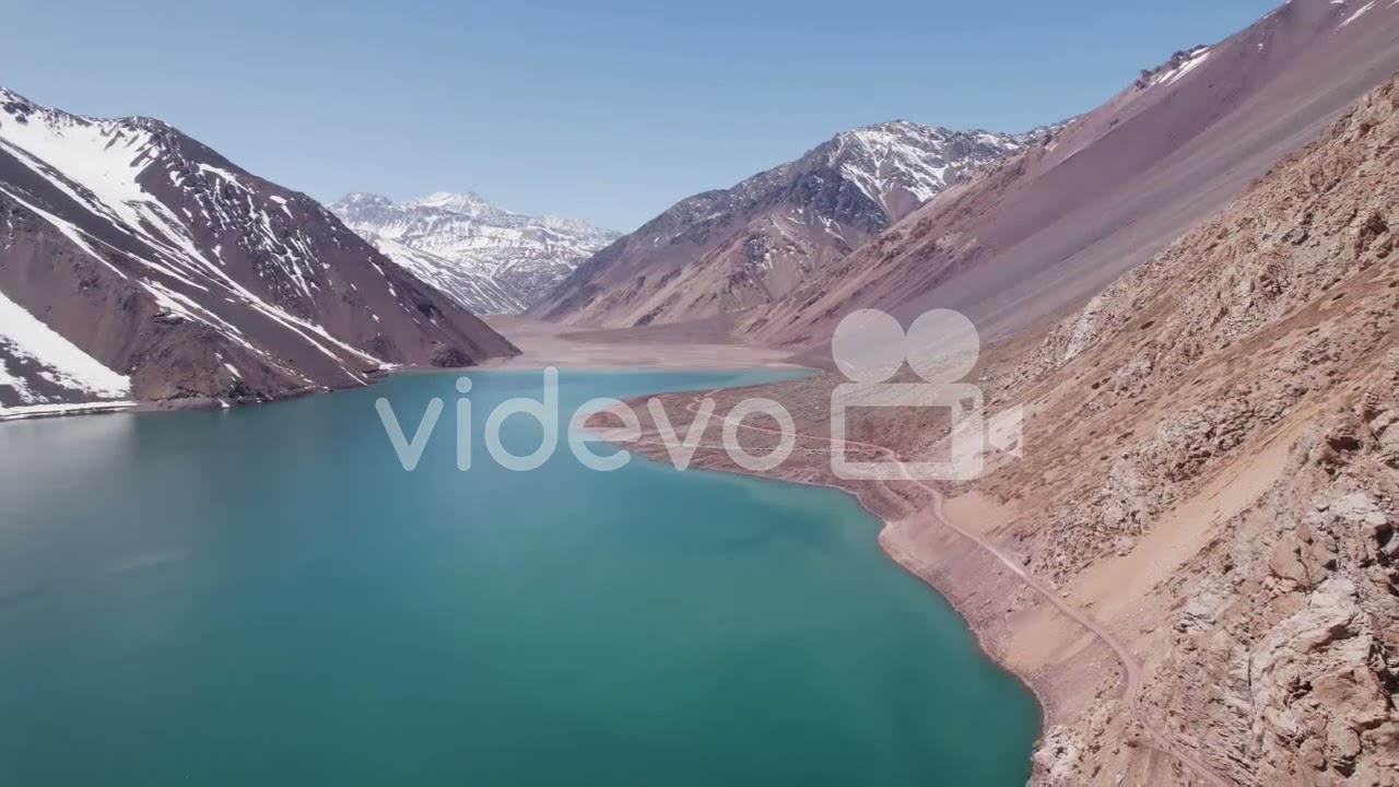Dramatic Landscape Of Embalse el Yeso In The