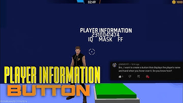 Free fire craftland player information button script | free fire craftland | #zomjogaming #freefire 