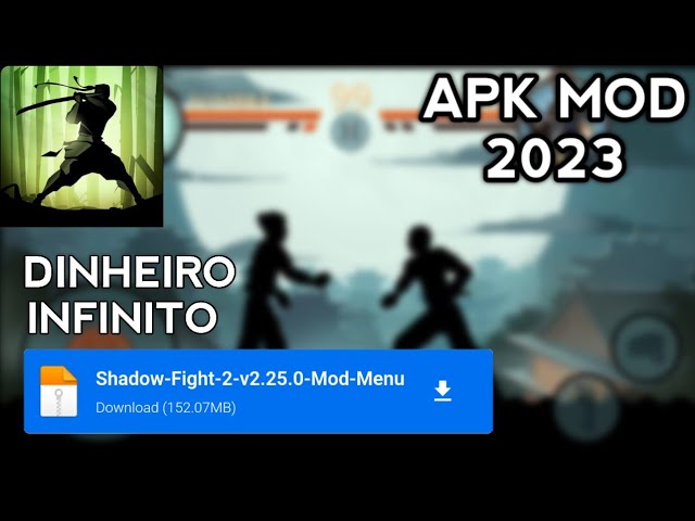 SHADOW FIGHT 2 MOD APK DINHEIRO INFINITO V 2.25.0 ATUALIZADO 2023 