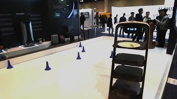 Food delivery robot by Pudu at CES 2020
