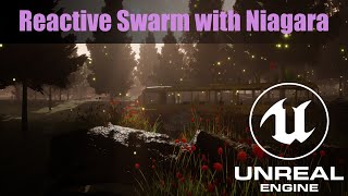Reactive Swarm with Niagara in UE4/UE5