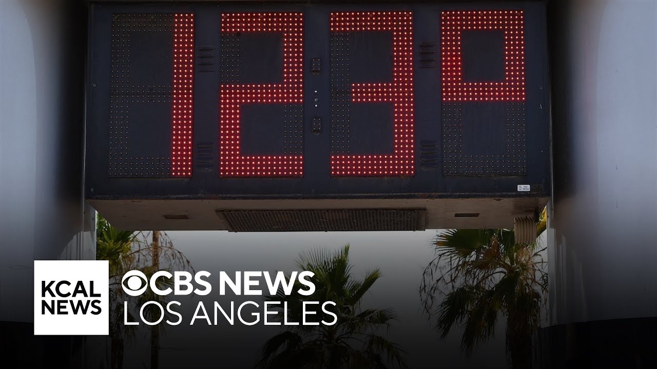 Record-breaking heat wave grips California - YouTube