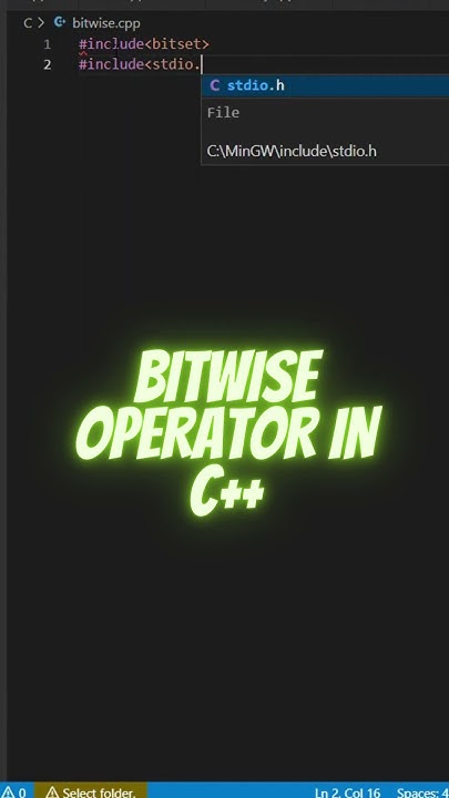 BITWISE OPERATOR IN C++/CPP - YouTube