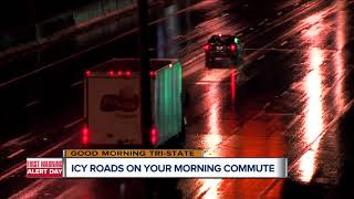 Icy roads expected for morning commute
