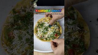 Crispy khakhra topped with tangy chutneys, fresh veggies, and bold flavors in every bite! #chaat