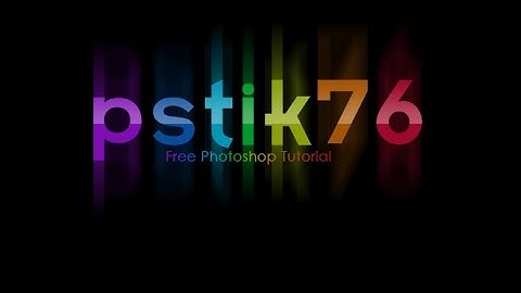 Photoshop Text Effect Tutorial How to Create Easy and Simple Rainbow Text using Photoshop CS6