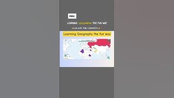 Learning Geography The fun way - Locate the country ✨ #geography #country #world
