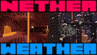 NETHER WEATHER (lavafalls and storms) - Minecraft 1.16.4 data pack showcase (Overskip 1.3)