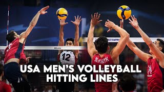 USA Men’s Volleyball Hitting Lines