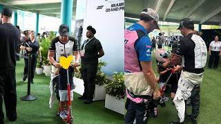 La Mejor Entrevista de Sergio Checo Pérez Finalizada la Carrera Sprint junto a su hijo Emilio.