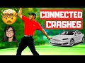 Tiger Woods And Tesla Crash SAME DAY on  February 23, 2021 | Tiger Woods and Cathie Wood Connection