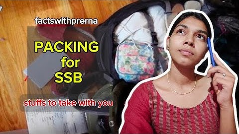 “SSB Interview Packing List | Male & Female Complete Guide (Clothes, GTO, Personal Items)”✈️🤫