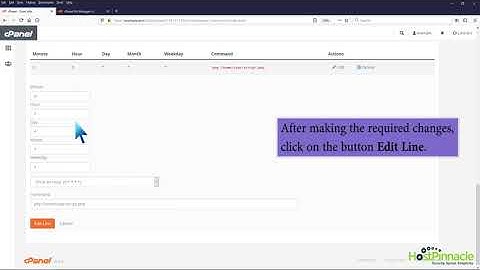 How to edit or delete Cronjob via cPanel with HostPinnacle