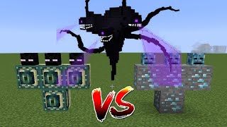 what if you create an ENDER BOSS VS CREEPER VS WITHER STORM in MINECRAFT