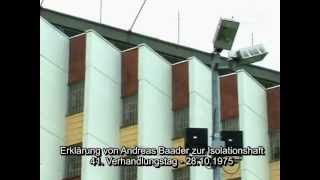 Raf - Andreas Baader - 41. Verhandlungstag - Zum Buch Die Todesnacht In Stammheim.