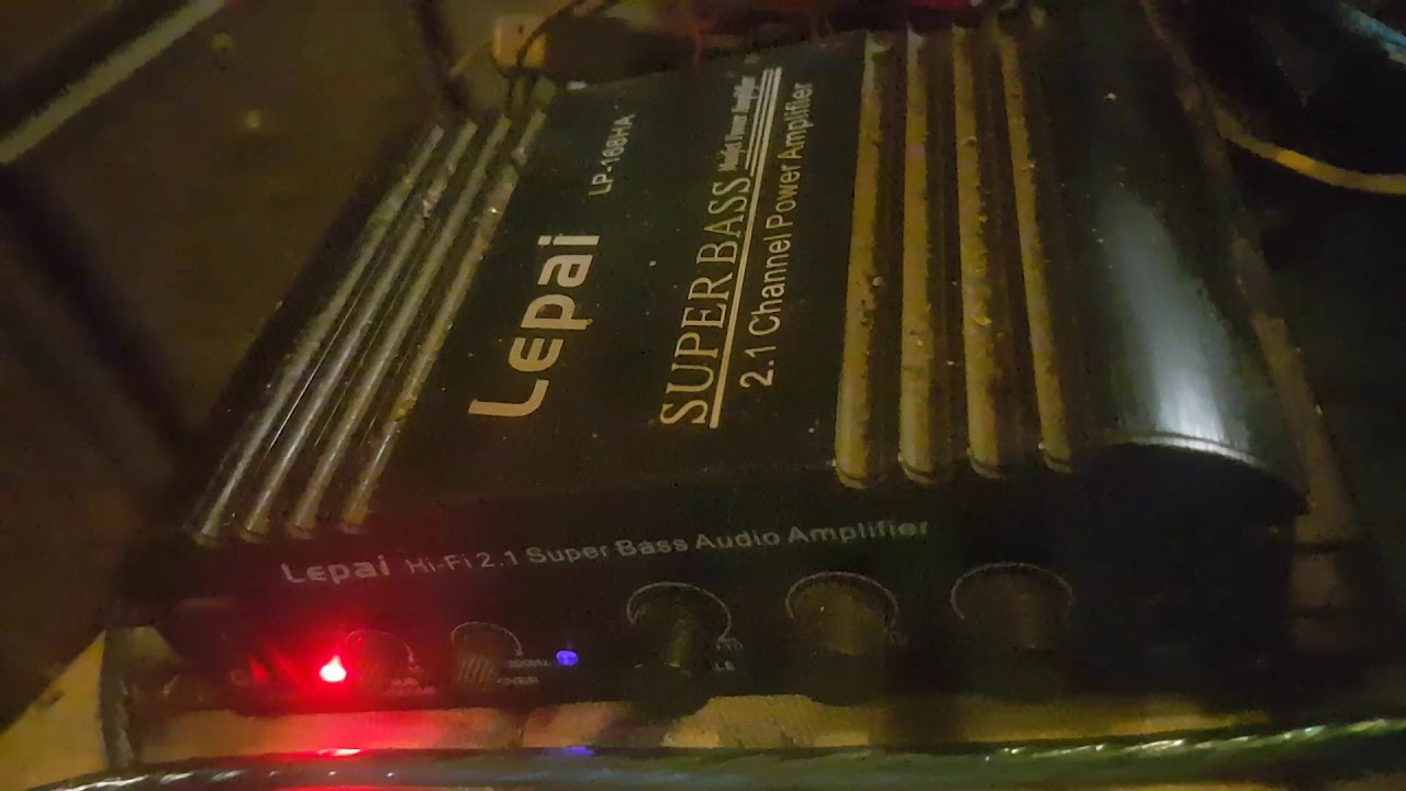 Lepai LP-168HA 2.1 channel power amplifier - YouTube