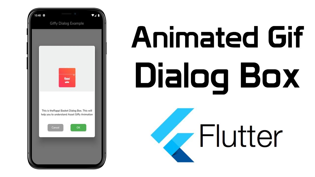 How to Implement Animated Gif Dialog Box in Flutter | Flutter Giffy Dialog