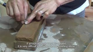 宮大工が職人技で教える初心者のための”のみ”の研ぎ方はこれだ　Sharpening a Japanese Chisel