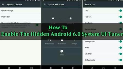 How to enable system ui tuner in marshmallow (No Root) By Tech Hacks