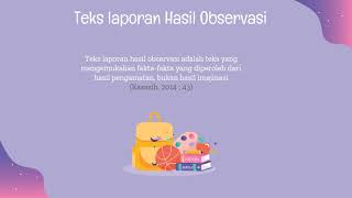 Menanalisa Teks Laporan Hasil Observasi - Power Point