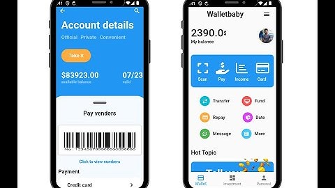 Wallet App - Flutter UI - Dribbble design - App tutorial