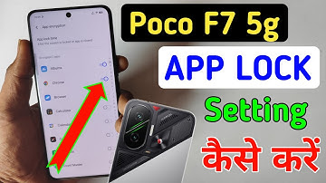 How to lock apps in Poco f7 5g/ Poco f7 5g me app lock kaise kare/app lock setting