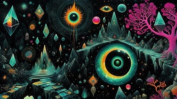 [4K] Psychedelic Visuals for LSD and Shroom Trips | The Obsidian Labyrinth