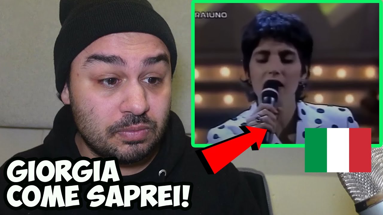 British Reaction To Giorgia - Come Saprei at Sanremo 1995 (Italian Music)