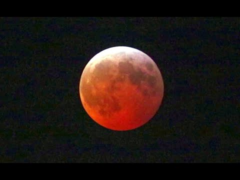 10 Minutes of Lunar Eclipse In 54 Seconds Dallas Texas - YouTube