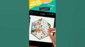 Isometric Art Room Drawing Tutorial #artwithflo