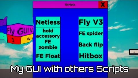 Arceus X GUI Of Scripts *Fly V3 , FE zombie , Hitbox and more ...