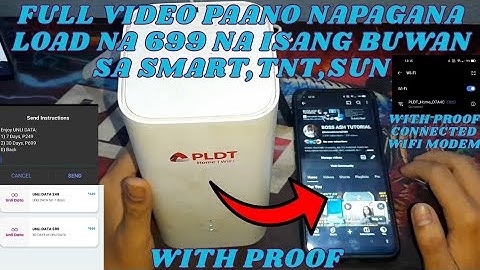 PLDT HOME 5G+ H153-381 PLDT HOME 5G+ H155-382 AND SMART TURBO MAX PAANO MAPAGANA ANG LOAD NA 699