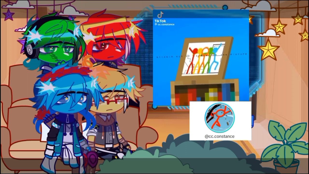 ✎ꫛ𝙏𝙝𝙚 𝙘𝙤𝙡𝙤𝙧 𝙜𝙖𝙣𝙜 𝙧𝙚𝙖𝙘𝙩 𝙩𝙤..✩ꪶ ||1/1||🇺🇲/🇷🇺(Bad russian!) //Gacha club||Alan becker//Im back