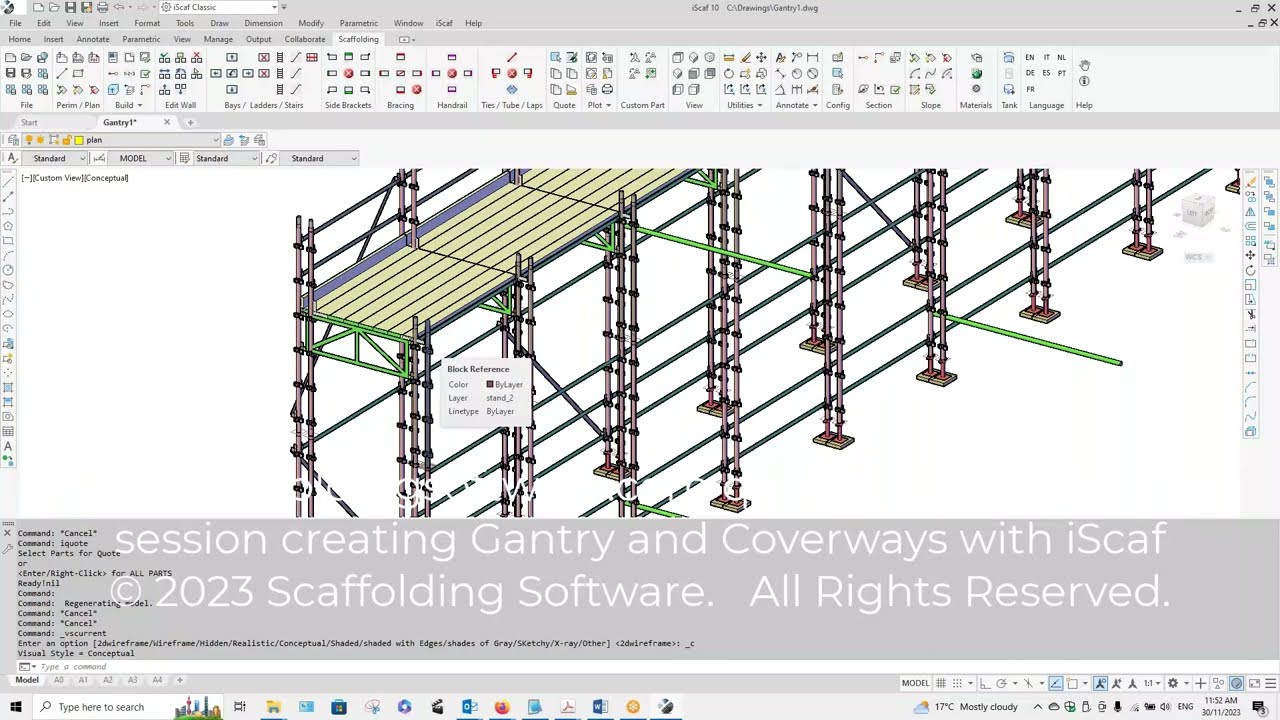 iScaf® LIVE  training session- -iScaf Gantry or Coverway technique - LIVE 