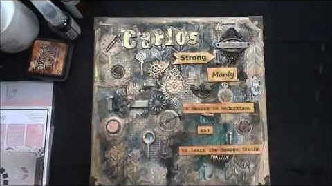 Masculine/Mixed Media Canvas/Process Video