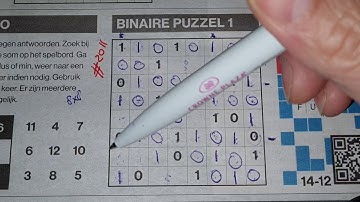 (#2011) Monday. Binary01 Sudoku puzzle. Bonus Extra edition. 12-14-2020 Extra part 3 of 4