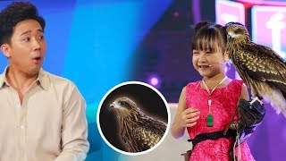 Trấn Thành Hari Won Thán Phục Cô Bé 6 Tuổi Huấn Luyện Chim Diều Hâu | Gia Đình Việt