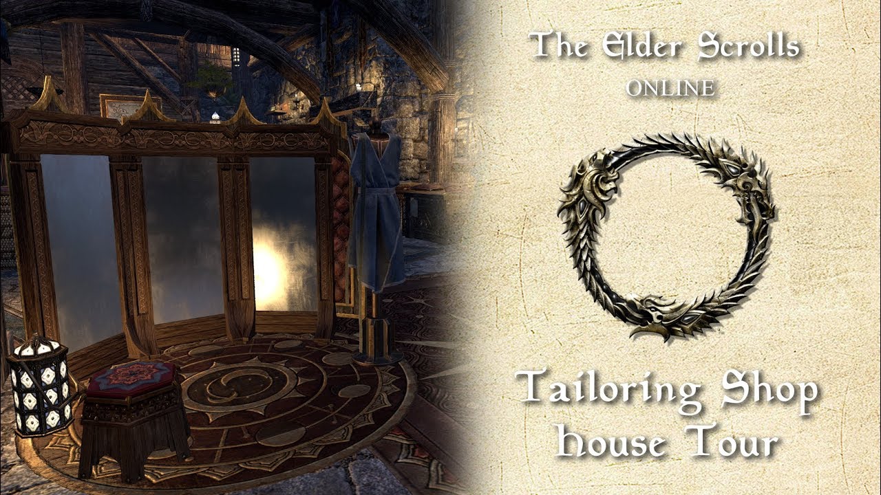Tailoring Shop House Tour (Grymharth's Woe) ESO House Tour YouTube
