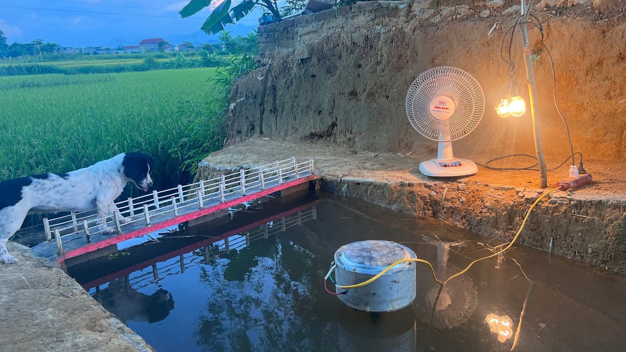 Construction of mini hydroelectric 230V