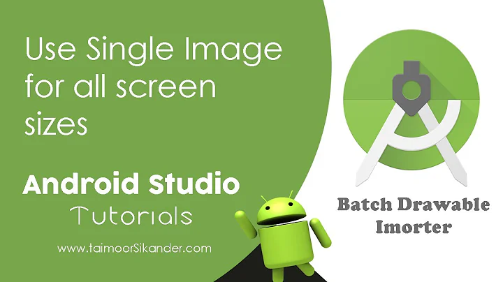 Import single image for all screen resolutions | Batch Drawable importer plugin in Android