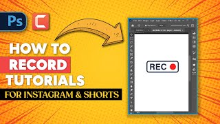 How to Screen record a Photoshop & illustrator tutorials for Instagram & Shorts