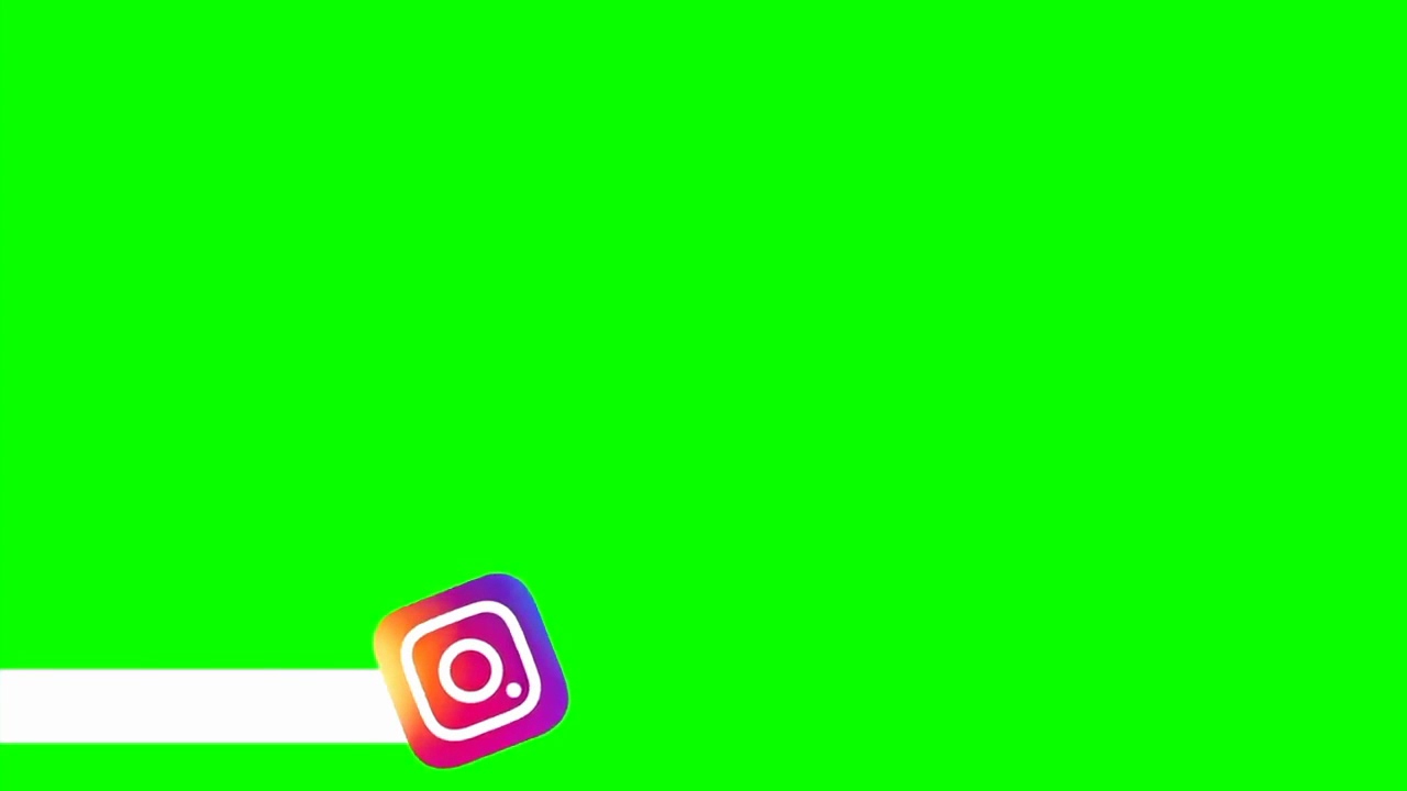 Instagram Logo Green Screen Full Size Png Download Seekpng