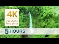 5 Hours Waterfalls &amp; Forests 4K | Calm Nature Sounds